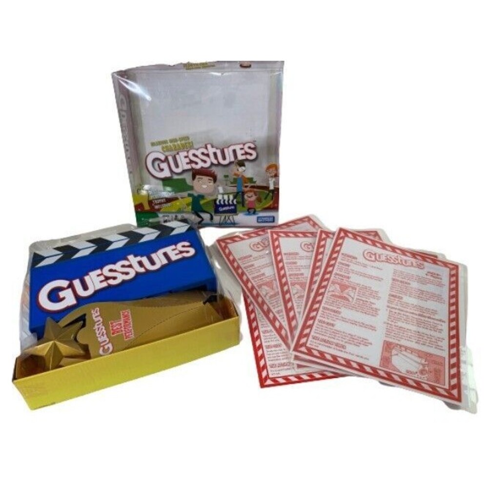 Charades Guesstures Game Family Time Group Board Game COMPLETE Ages 8+